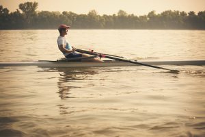 Outdoor shoots of rowing team exercise on the Danube river. Shallow DOF. Developed from RAW; retouched with special care and attention; Small amount of grain added for best final impression. Adobe RGB color profile.
